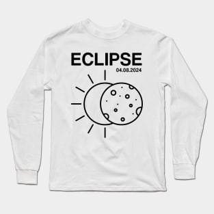 2024 Solar Eclipse 2024 04.08.24 Eclipse Mens Womens Kids Long Sleeve T-Shirt